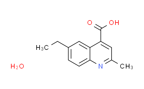 CAS No. 1609404-19-4, 6-ethyl-2-methyl-4-quinolinecarboxylic acid hydrate