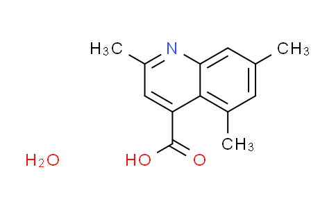 CAS No. 1609403-65-7, 2,5,7-trimethyl-4-quinolinecarboxylic acid hydrate