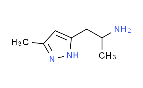 CAS No. 1025087-55-1, 1-(3-methyl-1H-pyrazol-5-yl)propan-2-amine