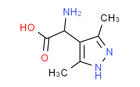 CAS No. 67809-62-5, amino(3,5-dimethyl-1H-pyrazol-4-yl)acetic acid