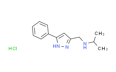 CAS No. 1285367-99-8, N-[(5-phenyl-1H-pyrazol-3-yl)methyl]-2-propanamine hydrochloride
