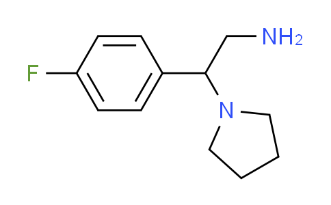 CAS No. 876710-64-4, 2-(4-fluorophenyl)-2-pyrrolidin-1-ylethanamine
