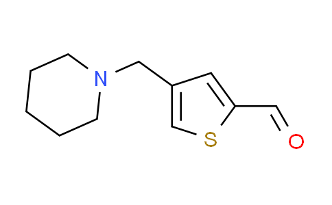 CAS No. 893745-85-2, 4-(piperidin-1-ylmethyl)thiophene-2-carbaldehyde