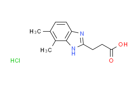 CAS No. 1269393-79-4, 3-(6,7-dimethyl-1H-benzimidazol-2-yl)propanoic acid hydrochloride