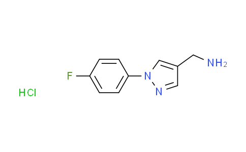CAS No. 1185300-73-5, {[1-(4-fluorophenyl)-1H-pyrazol-4-yl]methyl}amine hydrochloride