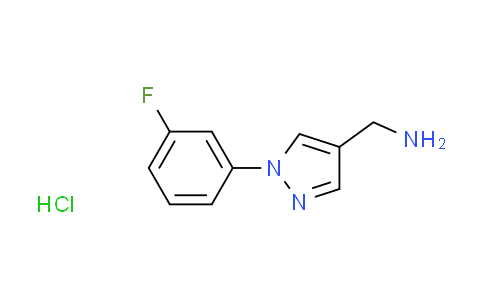 CAS No. 1390655-01-2, {[1-(3-fluorophenyl)-1H-pyrazol-4-yl]methyl}amine hydrochloride