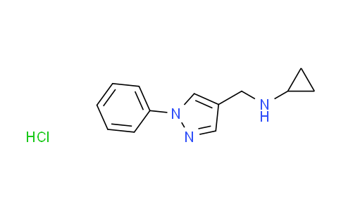 CAS No. 1269104-88-2, N-[(1-phenyl-1H-pyrazol-4-yl)methyl]cyclopropanamine hydrochloride