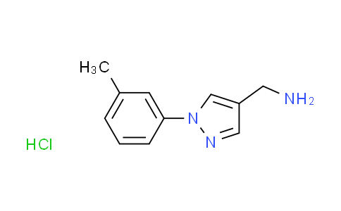 CAS No. 1049764-99-9, {[1-(3-methylphenyl)-1H-pyrazol-4-yl]methyl}amine hydrochloride