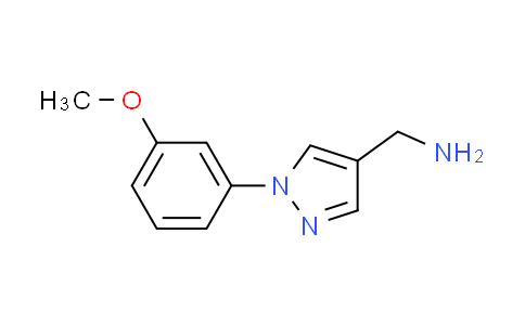 CAS No. 1015845-54-1, 1-[1-(3-methoxyphenyl)-1H-pyrazol-4-yl]methanamine