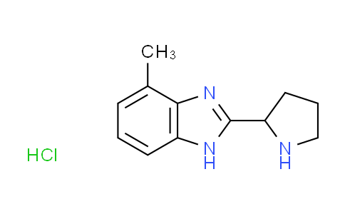 CAS No. 1185397-76-5, 4-methyl-2-(2-pyrrolidinyl)-1H-benzimidazole hydrochloride