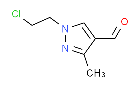CAS No. 120842-54-8, 1-(2-chloroethyl)-3-methyl-1H-pyrazole-4-carbaldehyde