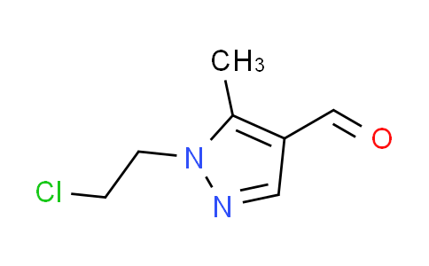 CAS No. 120842-55-9, 1-(2-chloroethyl)-5-methyl-1H-pyrazole-4-carbaldehyde