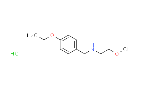 CAS No. 1050214-34-0, N-(4-ethoxybenzyl)-2-methoxyethanamine hydrochloride