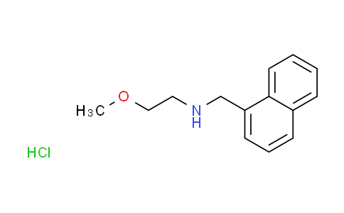 CAS No. 1158283-69-2, (2-methoxyethyl)(1-naphthylmethyl)amine hydrochloride