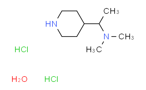 CAS No. 915919-71-0, N,N-dimethyl-1-(4-piperidinyl)ethanamine dihydrochloride hydrate