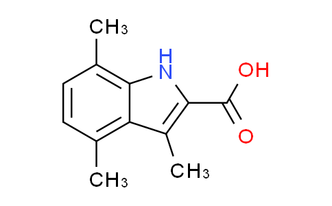 CAS No. 876715-79-6, 3,4,7-trimethyl-1H-indole-2-carboxylic acid