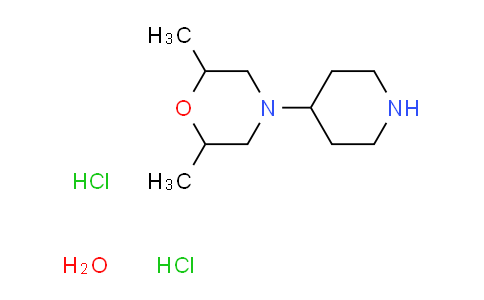 CAS No. 1144519-73-2, rac-(2R,6S)-2,6-dimethyl-4-(4-piperidinyl)morpholine dihydrochloride hydrate