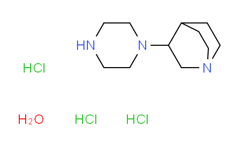 CAS No. 1301739-70-7, 3-(1-piperazinyl)quinuclidine trihydrochloride hydrate