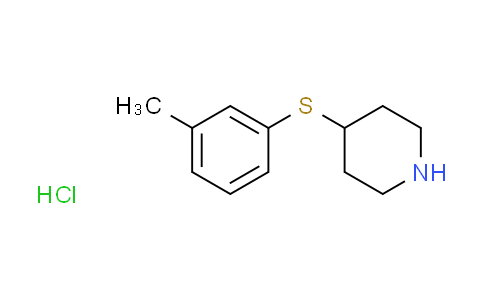CAS No. 882863-88-9, 4-[(3-methylphenyl)thio]piperidine hydrochloride