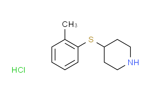 CAS No. 1255717-32-8, 4-[(2-methylphenyl)thio]piperidine hydrochloride
