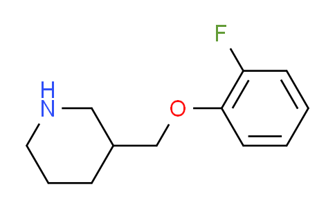 CAS No. 768358-04-9, 3-[(2-fluorophenoxy)methyl]piperidine
