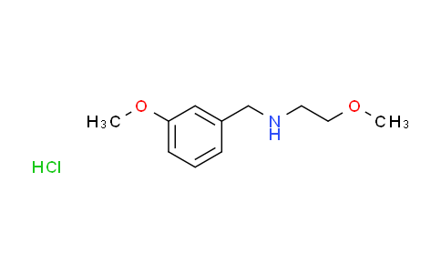 CAS No. 1158752-26-1, (3-methoxybenzyl)(2-methoxyethyl)amine hydrochloride