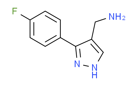 CAS No. 1015846-17-9, 1-[3-(4-fluorophenyl)-1H-pyrazol-4-yl]methanamine