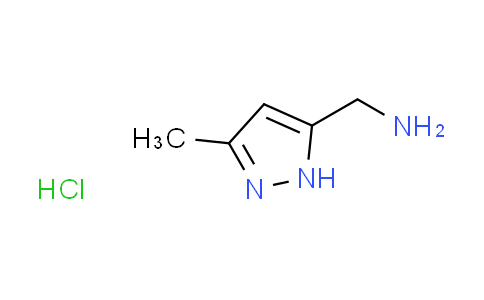 CAS No. 1282606-76-1, [(3-methyl-1H-pyrazol-5-yl)methyl]amine hydrochloride