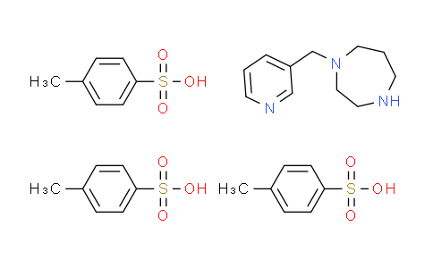 CAS No. 1185063-46-0, 1-(3-pyridinylmethyl)-1,4-diazepane tris(4-methylbenzenesulfonate)