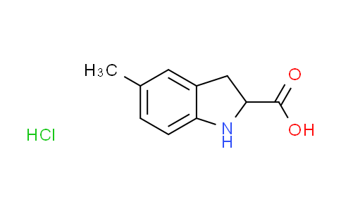 CAS No. 82924-42-3, 5-methyl-2-indolinecarboxylic acid hydrochloride