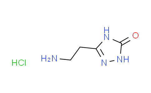 CAS No. 879635-07-1, 5-(2-aminoethyl)-2,4-dihydro-3H-1,2,4-triazol-3-one hydrochloride