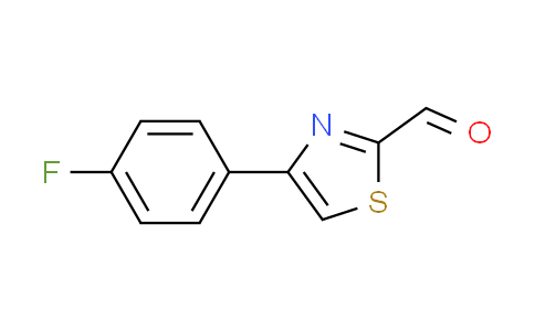 CAS No. 383142-69-6, 4-(4-fluorophenyl)-1,3-thiazole-2-carbaldehyde