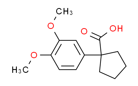 CAS No. 43129-41-5, 1-(3,4-dimethoxyphenyl)cyclopentanecarboxylic acid