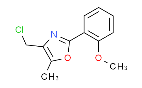 CAS No. 475481-99-3, 4-(chloromethyl)-2-(2-methoxyphenyl)-5-methyl-1,3-oxazole