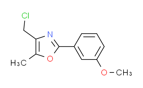 CAS No. 755030-85-4, 4-(chloromethyl)-2-(3-methoxyphenyl)-5-methyl-1,3-oxazole