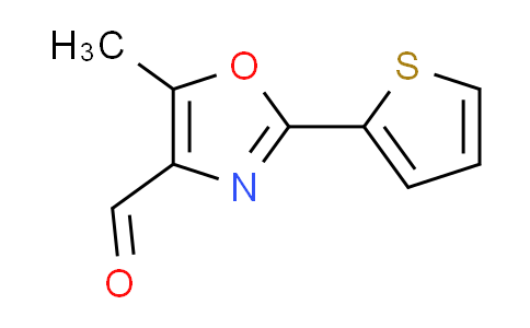CAS No. 915923-87-4, 5-methyl-2-(2-thienyl)-1,3-oxazole-4-carbaldehyde