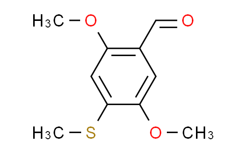 CAS No. 61638-04-8, 2,5-dimethoxy-4-(methylthio)benzaldehyde