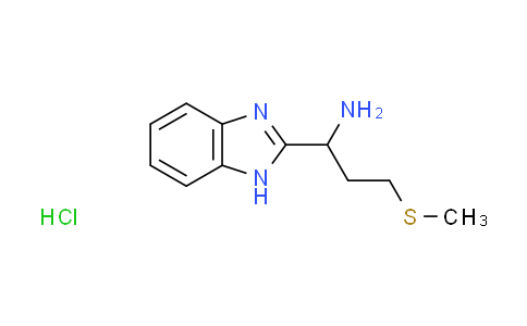 CAS No. 1170836-17-5, [1-(1H-benzimidazol-2-yl)-3-(methylthio)propyl]amine hydrochloride