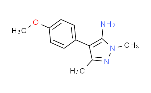 CAS No. 1015846-18-0, 4-(4-methoxyphenyl)-1,3-dimethyl-1H-pyrazol-5-amine