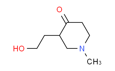 CAS No. 1177357-31-1, 3-(2-hydroxyethyl)-1-methylpiperidin-4-one