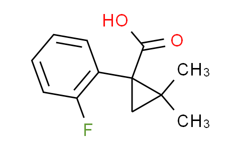 CAS No. 915923-90-9, 1-(2-fluorophenyl)-2,2-dimethylcyclopropanecarboxylic acid