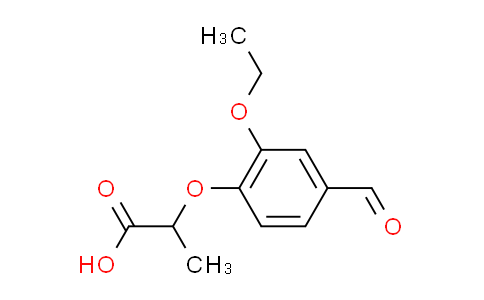 CAS No. 51264-80-3, 2-(2-ethoxy-4-formylphenoxy)propanoic acid