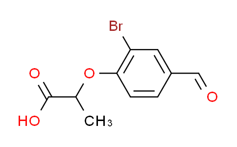 CAS No. 812642-67-4, 2-(2-bromo-4-formylphenoxy)propanoic acid