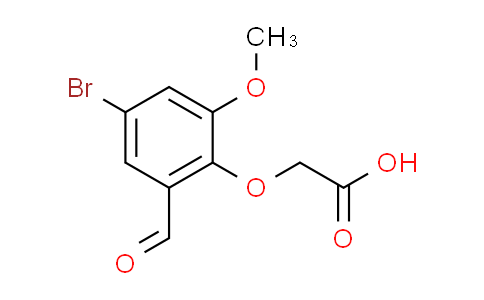 CAS No. 20037-38-1, (4-bromo-2-formyl-6-methoxyphenoxy)acetic acid