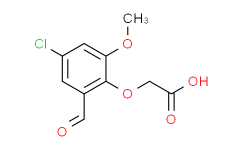 CAS No. 662154-29-2, (4-chloro-2-formyl-6-methoxyphenoxy)acetic acid