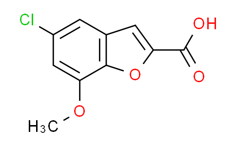 CAS No. 460044-74-0, 5-chloro-7-methoxy-1-benzofuran-2-carboxylic acid