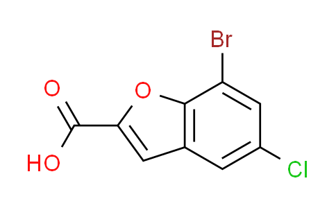 CAS No. 190775-65-6, 7-bromo-5-chloro-1-benzofuran-2-carboxylic acid