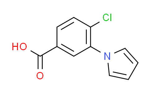 CAS No. 107946-72-5, 4-chloro-3-(1H-pyrrol-1-yl)benzoic acid
