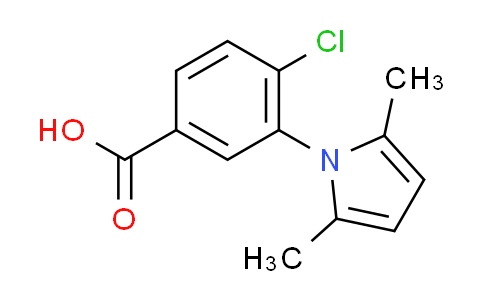 CAS No. 26165-62-8, 4-chloro-3-(2,5-dimethyl-1H-pyrrol-1-yl)benzoic acid