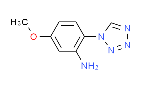 CAS No. 569648-15-3, 5-methoxy-2-(1H-tetrazol-1-yl)aniline
